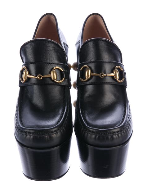 platform Gucci loafers